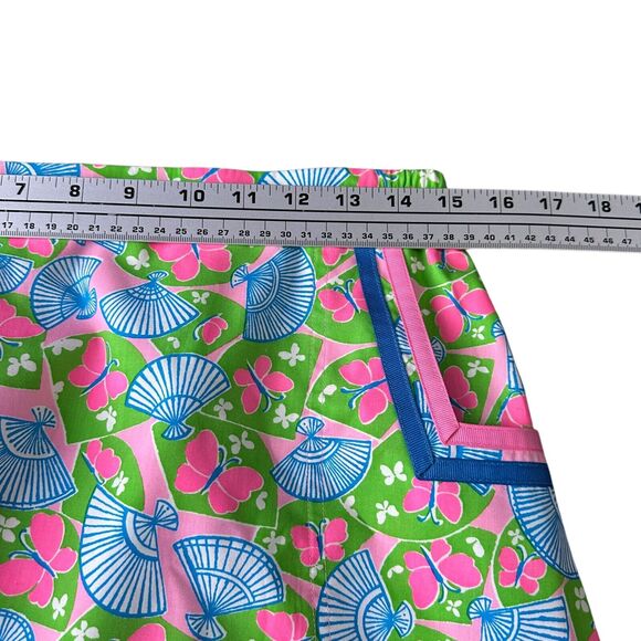 Vintage Lilly Pulitzer Skirt 16 Butterfly Fans Dorothy Bullitt 80s USA Rare New - Picture 10 of 11